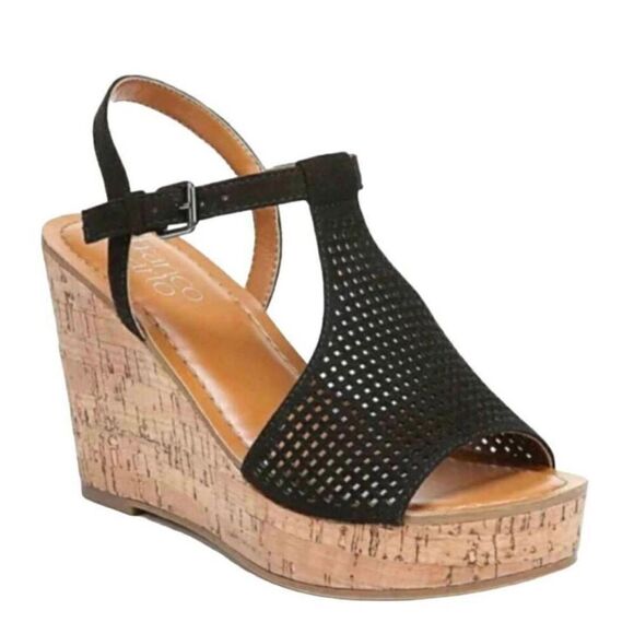 NWOB FRANCO SARTO Clinton 2 Wedge Sandal Size 8.5M - Picture 1 of 7